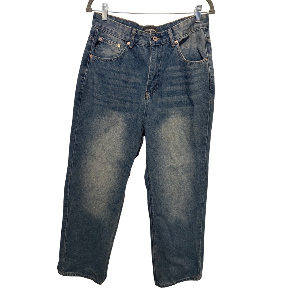 Broken Threads Jeans Mens Size US 30 EUR 40 Medium Wash Denim Baggy Fit